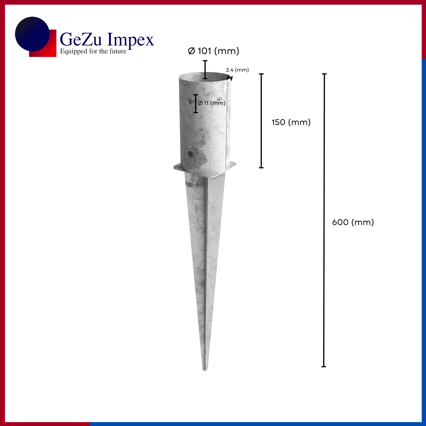 101 x 600 mm / Hot Dip Galvanized